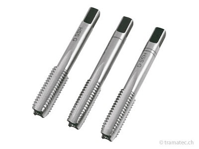 KRAFTWERK Handgewindebohrer-Set 3-tlg. HSS-G M10