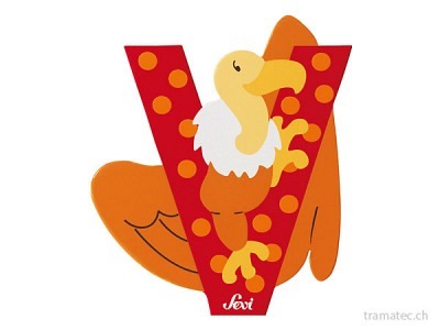 Sevi Buchstabe V Vautour 10cm