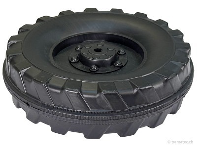 Rolly Toys Ersatzteil Hinterrad ohne Laufreifen 230 x 65 für Krallenmitnehmer