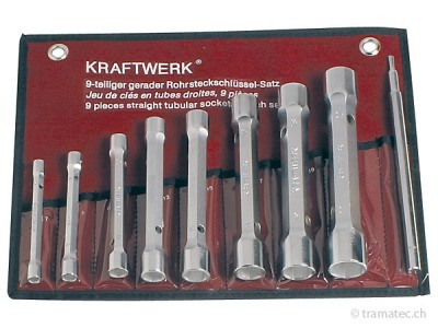 KRAFTWERK 9-t.Rohrsteckschl.satz 6-22 mm+Stift