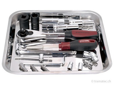 KRAFTWERK Magnetteller rostfrei 270x290x29 mm