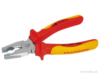 KRAFTWERK ergokraft VDE-Kombizange 180 mm