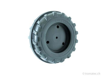 Rolly Toys Ersatzteil Vorderrad mit Laufreifen 310 x 110