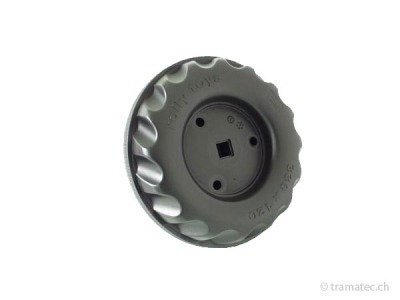 Rolly Toys Ersatzteil Hinterrad mit Laufreifen 330 x 120 für 4-Kant-Mitnehmer