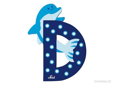 Sevi Buchstabe D Delphin 10cm ass.