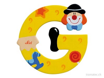 Sevi Buchstabe Clown G 10cm ass.