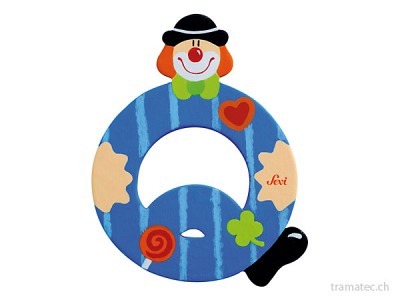 Sevi Buchstabe Clown Q 10cm