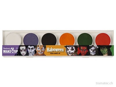 Fasnacht Aqua Make up 6Farben Halloween
