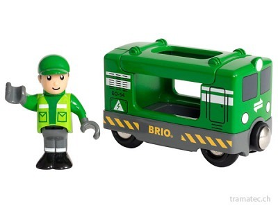 BRIO Frachtlok mit Fahrer