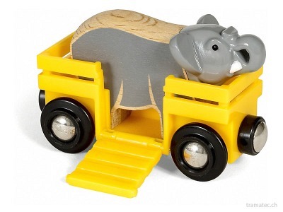 BRIO Elefant und Wagen