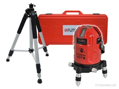 FUTECH Kreuzlinienlaser MC8 HPSD Rot Case Set