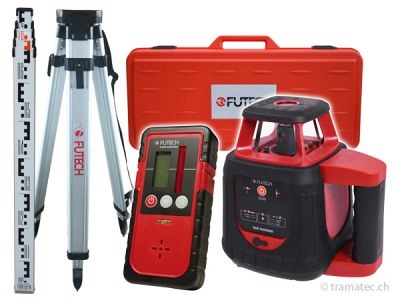 FUTECH Rotationslaser Red Runner Case-Set + Gyro Receiver