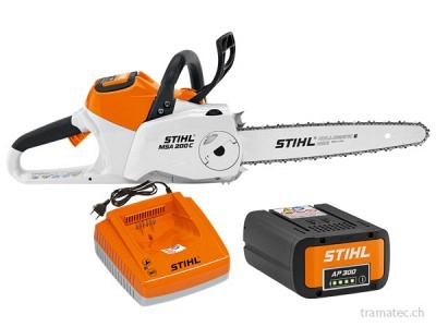STIHL Akku-Motorsäge MSA 200 C-B 35 cm Set mit AP 300 u. AL 300