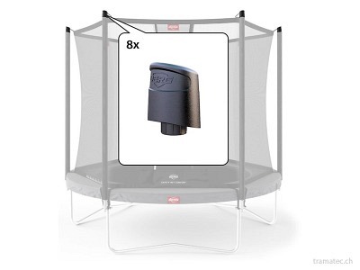 BERG Trampolin Ersatzteil Abschlusskappen für Netzpfosten Comfort