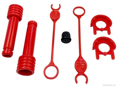 Rolly Toys Ersatzteil Bolzen-Set für Kombilader rot