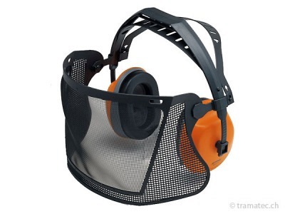 STIHL Gesichts-/Gehörschutz kurz mit Nylongitter bis 110 dB(A)