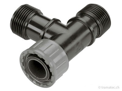 GARDENA Sprinklersystem pro Ventil-T-Stück mit 1 x 1" IG und 2 x 1" AG